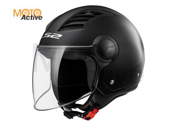 Мотошлем LS2 OF562 AirFlow Solid, черный матовый